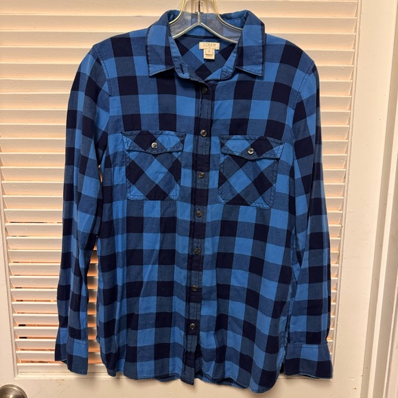 J. Crew Other - J. Crew blue checkered button up  Men's Small